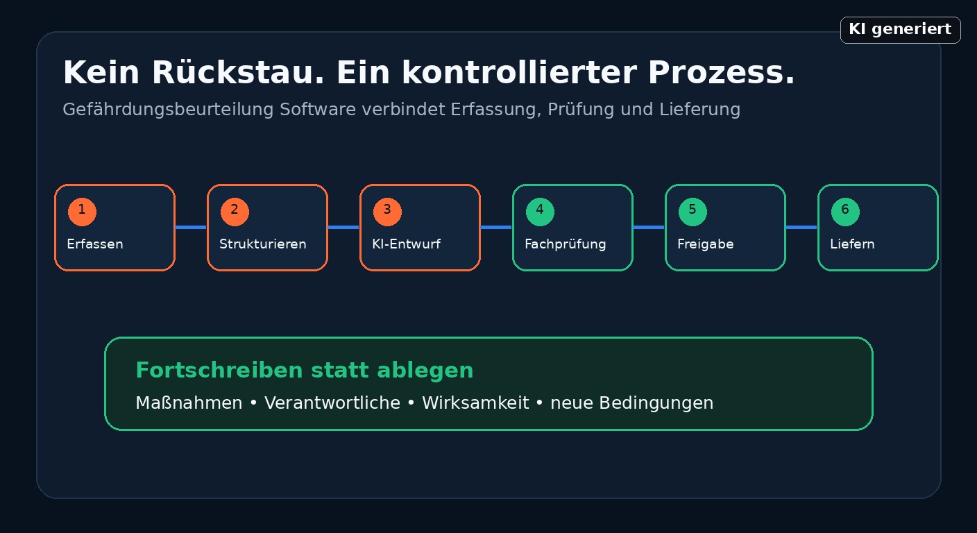Gefährdungsbeurteilung Software: Dokumentationen ohne Rückstau erstellen